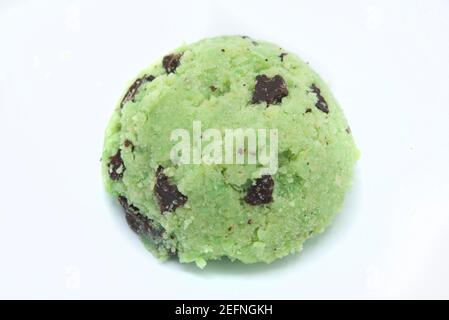 Crème glacée à la menthe et au chocolat Banque D'Images