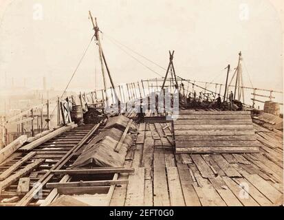 Sur le pont de SS Great Eastern par Robert Howlett, 1857. Banque D'Images