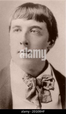 Oscar Wilde (1854-1900) à New York, 1883. Photo de Napoléon Sarony (1821-1896). Banque D'Images