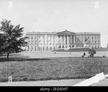 Palais royal d'Oslo 1890. Banque D'Images