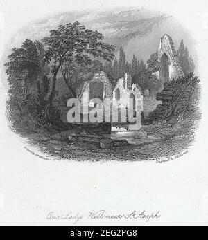 Le puits de notre-Dame près de St Asaph. Banque D'Images