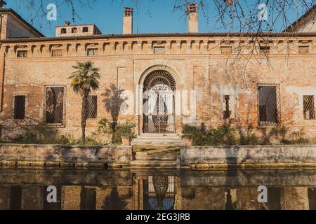 Castello di Padernello, Italie Banque D'Images