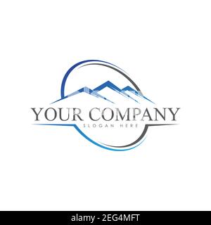 Symbole montagne abstrait pour votre meilleure entreprise. Illustration vectorielle EPS.8 EPS.10 Illustration de Vecteur