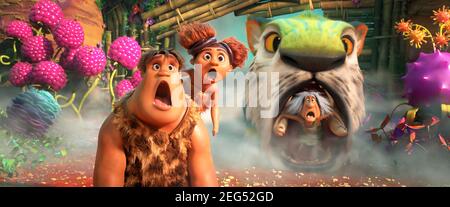 CROODS, THE: A NEW AGE (2020 ANS), RÉALISÉ PAR JOEL CRAWFORD. Crédit: ANIMATION / Album DREAMWORKS Banque D'Images