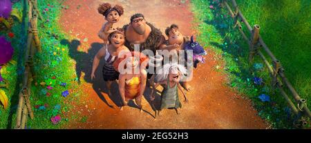 CROODS, THE: A NEW AGE (2020 ANS), RÉALISÉ PAR JOEL CRAWFORD. Crédit: ANIMATION / Album DREAMWORKS Banque D'Images