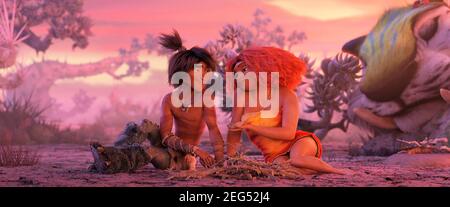 CROODS, THE: A NEW AGE (2020 ANS), RÉALISÉ PAR JOEL CRAWFORD. Crédit: ANIMATION / Album DREAMWORKS Banque D'Images