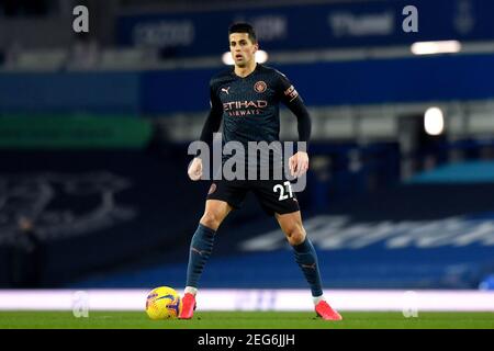 Liverpool, Royaume-Uni, le 17 février 2021. Joao Cancelo de Manchester City. Crédit : Anthony Devlin/Alay Live News Banque D'Images