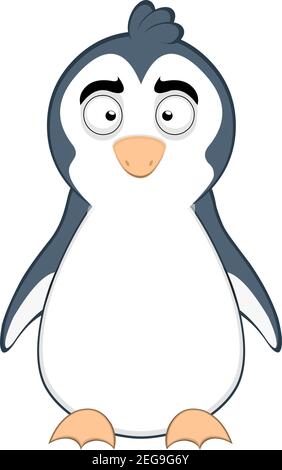Illustration vectorielle d'un joli pingouin de dessin animé Illustration de Vecteur
