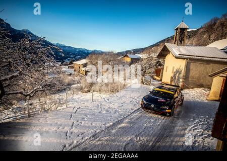 21 Nikolay GRYAZIN (RUS), Konstantin ALEXANDROV (RUS), RUS MOVISPORT WOLKSVAGEN Polo GTI, RC2 VAR2 , action pendant le Championnat du monde de voitures de rallye 2021 de la WRC, Monte Carlo rallye du 20 au 24 janvier 2021 à Monaco - photo Grégory Lenganmand / DPPI Banque D'Images