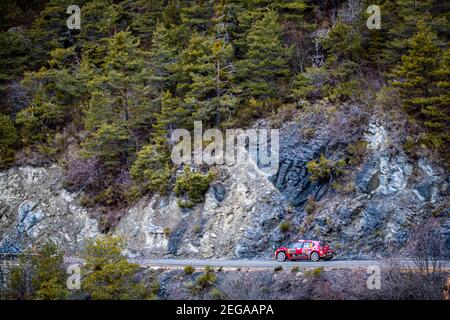 24 Eric CAMILLI (FRA), Francois-Xavier BURESI (FRA), SPORTS & YOU CITROEN C3, RC2 Cogn2, action pendant le Championnat du monde de voitures de rallye WRC 2021, Monte Carlo rallye du 20 au 24 janvier 2021 à Monaco - photo Grégory Lenmand / DPPI Banque D'Images