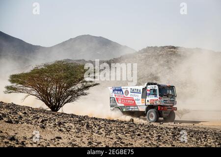 517 Casale Ignacio (chl), Leon Alvaro (chl), Hoffman David (cze), Tatra, Tatra Buggyra Racing, Camion, camion, action pendant la 4ème étape du Dakar 2021 entre Wadi Al Dawasir et Riyad, en Arabie Saoudite le 6 janvier 2021 - photo Antonin Vincent / DPPI Banque D'Images