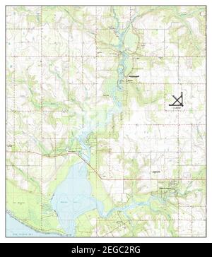 Magnolia Springs, Alabama, carte 1980, 1:24000, États-Unis d'Amérique par Timeless Maps, données U.S. Geological Survey Banque D'Images