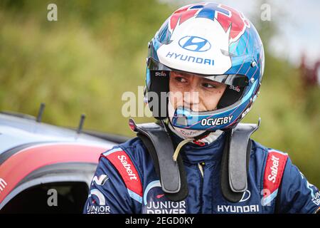 VEIBY Ole Christian (NOR), Hyundai i20 R5, Hyundai Motorsport N WRC 2, portrait lors du Rallye 2020 Estonie, 4e manche du Championnat FIA WRC 2020 du 4 au 6 septembre 2020 à Tartu, Tartu County en Estonie - photo François Flamand / DPPI Banque D'Images