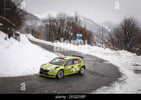 23 Jan KOPECKY (CZE), Jan HLOUSEK (CZE), SKODA Fabia Evo, WRC 2, action lors du Rallye ACI Monza 2020, 7e tour du Championnat WRC 2020 de la FIA du 3 au 8 décembre 2020 à Monza, Brianza en Italie - photo François Flamand / DPPI Banque D'Images