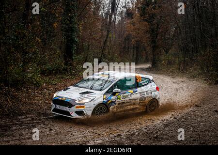 39 Tom KRISTENSSON (SWE), Joakim SJÖBERG (SWE), FORD Fiesta, JWRC, ACTION pendant le Rallye ACI Monza 2020, 7e tour du Championnat FIA WRC 2020 du 3 au 8 décembre 2020 à Monza, Brianza en Italie - photo François Flamand / DPPI Banque D'Images