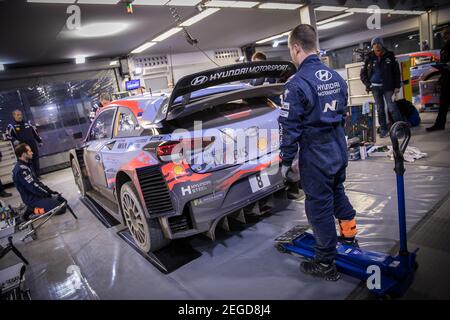 08 TANAK Ott (est), JARVEOJA Martin (est), Hyundai i20 coupé WRC, Hyundai Shell MOBIS WRT, ambiance pendant le Championnat du monde de rallye WRC 2020, Monte Carlo Rally on 22 au 26 janvier 2020 à Monaco - photo Bastien Roux / DPPI Banque D'Images