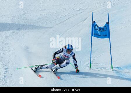 Olympia delle Tofane, Cortina (BL), Italie, 18 février 2021, Petra Vlhova (SVK) a terminé la course en 12e position lors des Championnats du monde DE SKI alpin 2021 FIS - Giant Slalom - femmes, course de ski alpin - photo Francesco Scaccianoce / LM crédit: LiveMedia/Alay Live News Banque D'Images