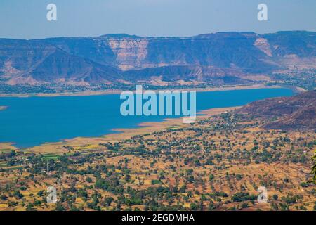 Diverses vues sur les ghats de l'ouest de Mahabaleshwar Banque D'Images