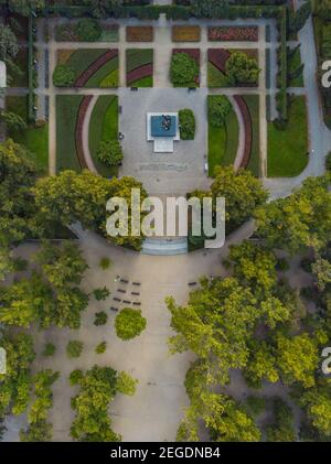 Wroclaw septembre 20 2019 drone aérienne vue de dessus vers le bas Place colorée dans South Park Banque D'Images