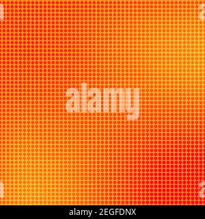 Pop art coloré BD livre couverture magazine. Arrière-plan orange à pois. Maquette amusante bande à motif rétro. Illustration de demi-teinte vectorielle. 90 Illustration de Vecteur