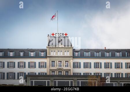 Comité international de la Croix-Rouge Siège - Genève, Suisse Banque D'Images