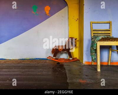 Kedzierzyn Kozle octobre 19 2019 exploration urbaine de vieux principes maison Banque D'Images