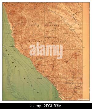 Cape San Martin, Californie, carte 1921, 1:62500, États-Unis d'Amérique par Timeless Maps, données U.S. Geological Survey Banque D'Images