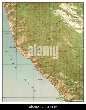 Cape San Martin, Californie, carte 1941, 1:62500, États-Unis d'Amérique par Timeless Maps, données U.S. Geological Survey Banque D'Images