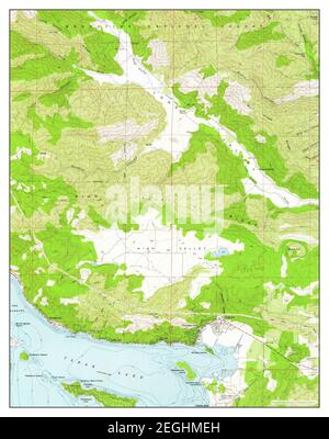 Clearlake Oaks, Californie, carte 1958, 1:24000, États-Unis d'Amérique par Timeless Maps, données U.S. Geological Survey Banque D'Images