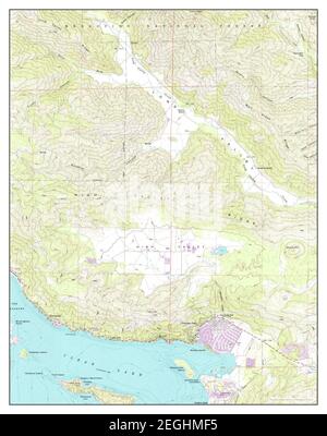 Clearlake Oaks, Californie, carte 1958, 1:24000, États-Unis d'Amérique par Timeless Maps, données U.S. Geological Survey Banque D'Images