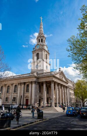 St Martin-in-the-Fields on. Trafalgar Square Londres, Angleterre Banque D'Images