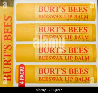 Baume à lèvres Burt's Bees Banque D'Images