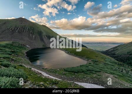 Lac Venable dans la région sauvage de Sangre de Cristo, Colorado Banque D'Images