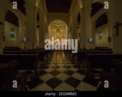 PANAMA CITY, PANAMA - VERS JUIN 2019 - Cathédrale de Panama intérieur de la ville, Casco viejo Panama City Banque D'Images