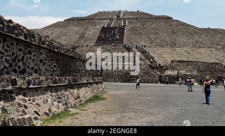 MEXIQUE, TEOTIHUACAN - 29 AVRIL 2017 - pyramides de Teotihuacan au Mexique Banque D'Images