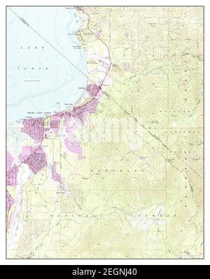 South Lake Tahoe, Californie, carte 1955, 1:24000, États-Unis d'Amérique par Timeless Maps, données U.S. Geological Survey Banque D'Images