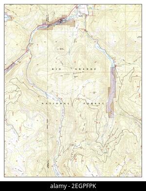 Réservoir de Beaver Creek, Colorado, carte 2001, 1:24000, États-Unis d'Amérique par Timeless Maps, données U.S. Geological Survey Banque D'Images