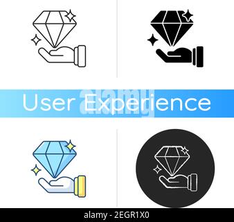 Icône de valeur Illustration de Vecteur