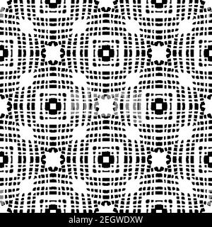 motif vectoriel sans couture op-art grométrique abstrait Illustration de Vecteur