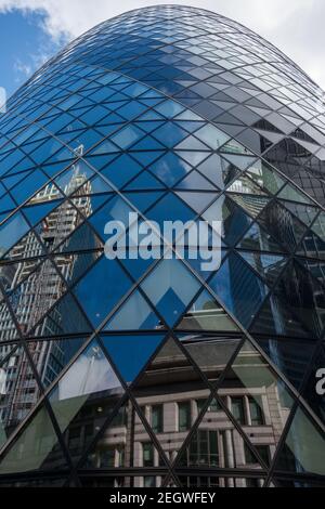 VILLE DE LONDRES GURKIN, ANGLETERRE Banque D'Images