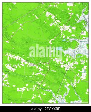 Dorchester, Géorgie, carte 1958, 1:24000, États-Unis d'Amérique par Timeless Maps, données U.S. Geological Survey Banque D'Images