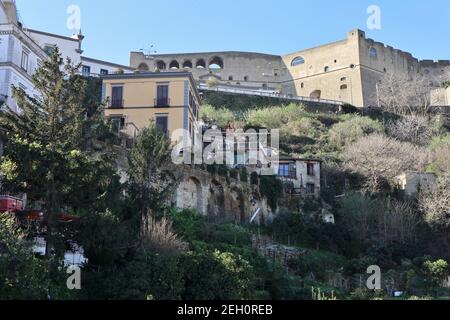 Naples - Castel Sant'Elmo dalla Pedamentina Banque D'Images