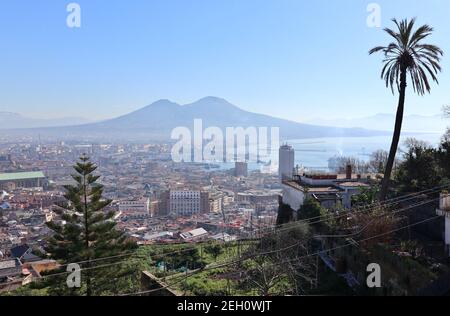 Napoli - Panorama dalla Scalinata di San Martino Banque D'Images