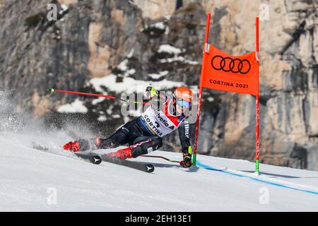 Labirinti, Cortina (BL), Italie. 19 février 2021. Filip ZUBCICH (CRO) pendant les Championnats du monde DE SKI alpin 2021 de FIS - Slalom géant - hommes, course de ski alpin - photo Luca Tedeschi/LM crédit: LiveMedia/Alay Live News Banque D'Images