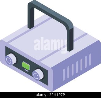Icône de l'appareil de physiothérapie. Isométrique de l'icône de vecteur de dispositif de thérapeute physique pour la conception de Web isolée sur fond blanc Illustration de Vecteur