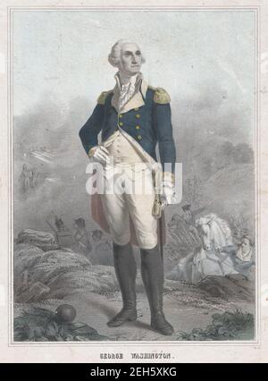 George Washington, env. 1850. Banque D'Images