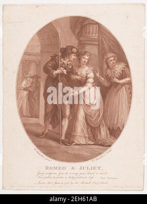 Roméo et Juliette à la Mascarade (Shakespeare, Roméo et Juliette, Acte 1, scène 5), juin 15, 1785. Banque D'Images