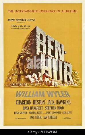 Reynold Brown a conçu l'affiche du film Ben Hur Banque D'Images