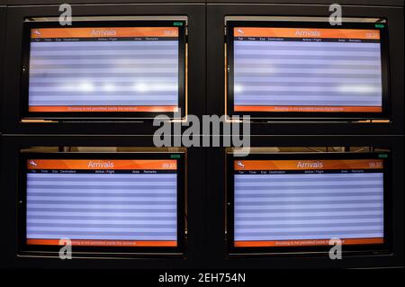 Milan, Italie. 19 février 2021. Aéroport de Milan Malpensa août 2020. Utilisation éditoriale seulement crédit: Agence de photo indépendante/Alamy Live News Banque D'Images