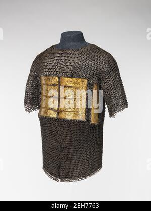 Chemise de Mail et plaque de l'empereur Shah Jahan (régné 1624-58), Indien, datée de A.H. 1042/A.D. 1632-33. Banque D'Images